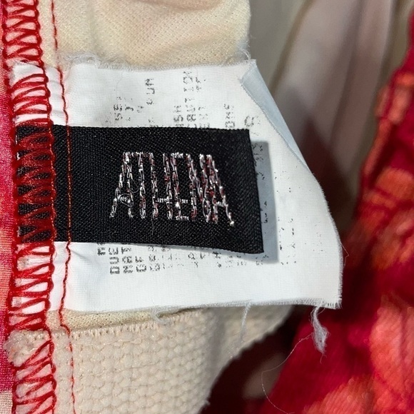 Athena One Piece Swim Suit Hawaiian Floral Themed Print Beach High Cut Open Back - Picture 8 of 9